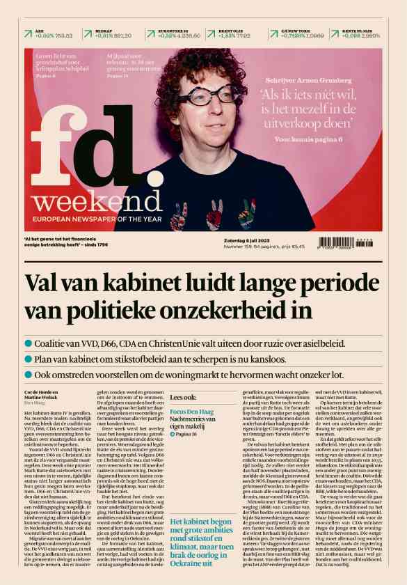 Krant Het Financieele Dagblad